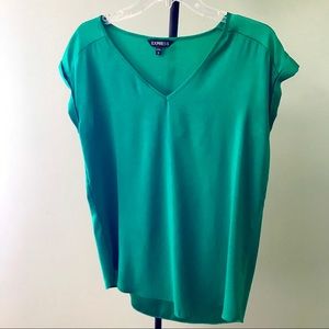 Express Green Short Sleeve Top